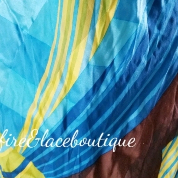 NWT CACHE WATERCOLOR SILK DRESS SZ L 12 - Picture 3 of 7